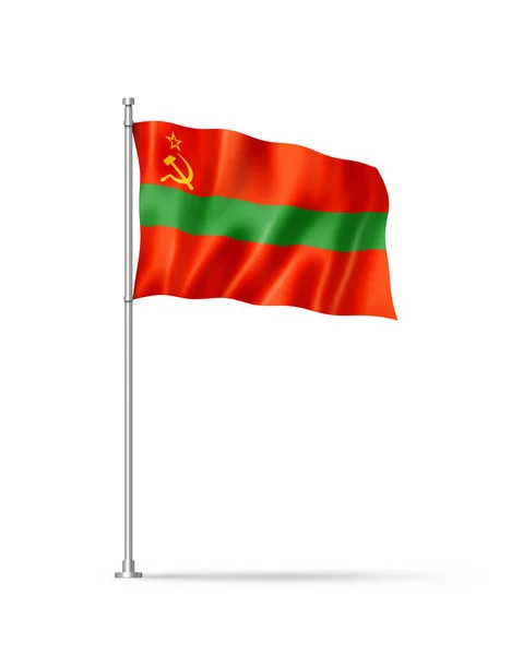 Flaga Państwa Naddniestrza Ilustracja Odizolowana Białym — Zdjęcie stockowe