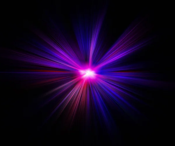 Blur Light Burst Making Speed Effect Computer Graphic Illustration — Photo