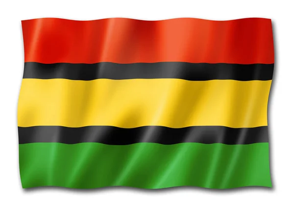 Dinka Mensen Etnische Vlag Afrika Illustratie — Stockfoto