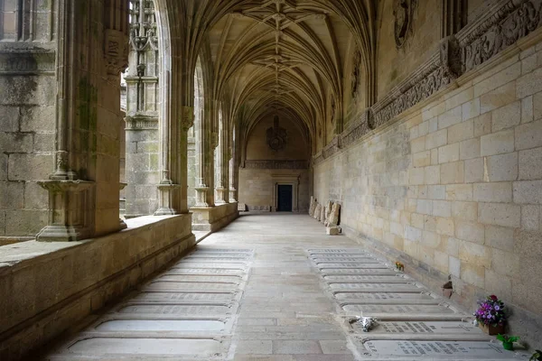 Interior Aisles Santiago Compostela Cathedral Galicia Spain — Stock Photo, Image