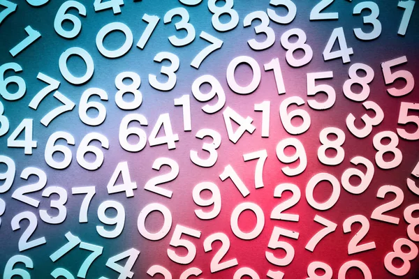 Μαθηματική Φόντο Φτιαγμένο Συμπαγείς Αριθμούς Έναν Μαυροπίνακα — Φωτογραφία Αρχείου