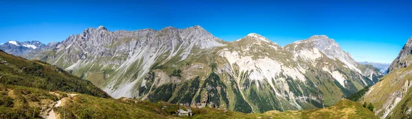 Glaciares Alpinos Montanhas Paisagem Pralognan Vanoise Alpes Franceses Vista Panorâmica — Fotografia de Stock