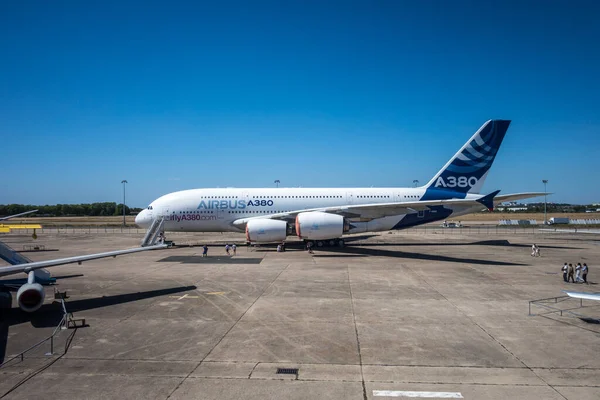 Bourget França Agosto 2022 Airbus A380 Museu Aéreo Espacial — Fotografia de Stock