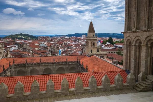 Santiago Compostela Vista Desde Catedral Galicia España —  Fotos de Stock
