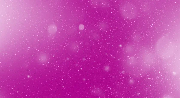 Schneeflockenpartikel Auf Rosa Hintergrund Weihnachtsgrußkarte Leer — Stockfoto