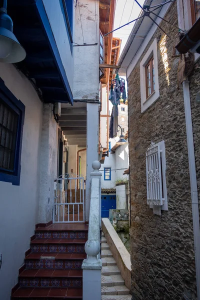Calles Casas Colores Cudillero Asturias España — Foto de Stock