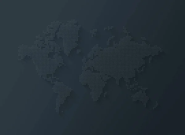 Иллюстрация Карты Мира Звезд Изолированных Черном Фоне — стоковое фото