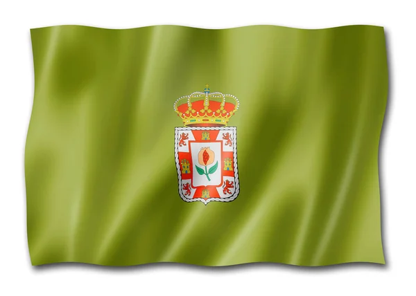 Прапор Провінції Гранада Іспанія Колекція Прапорів Ілюстрація — стокове фото