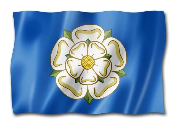 Yorkshire County Flag United Kingdom Waving Banner Collection Illustration — Stock Photo, Image