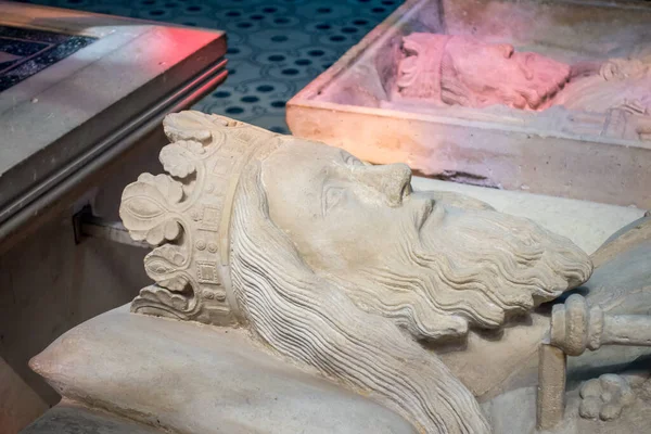 Tomb King Clovis Basilica Saint Denis Paris — Stock Photo, Image