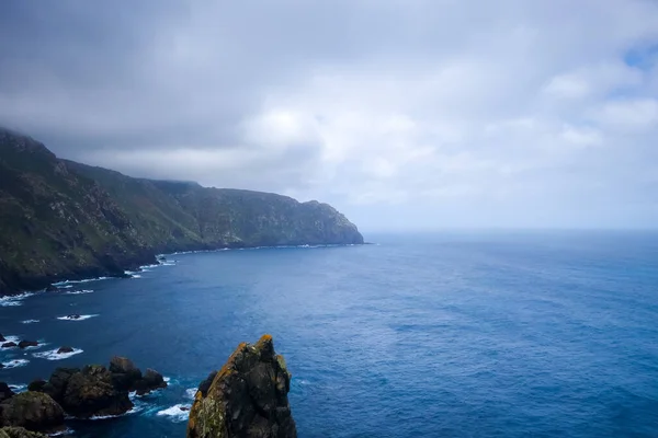 Klippen Kap Ortegal Und Blick Auf Den Atlantik Galicien Spanien — Stockfoto