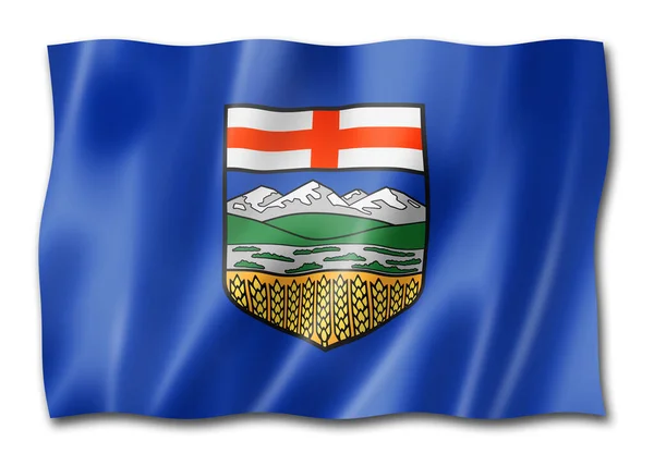 Alberta Vilayeti Bayrağı Kanada Bayrak Koleksiyonu Illüstrasyon — Stok fotoğraf