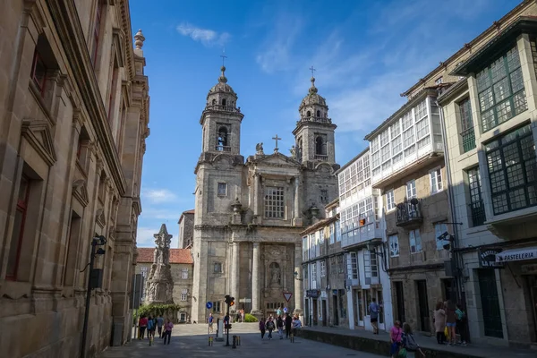 Santiago Compostela Ισπανία Ιουλίου 2022 Εκκλησία Του Αγίου Φραγκίσκου Και — Φωτογραφία Αρχείου