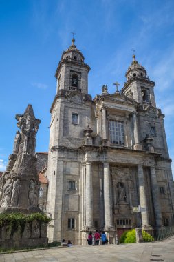 Santiago de Compostela 'daki Saint Franciscus Kilisesi ve Calvary, Galiçya, İspanya