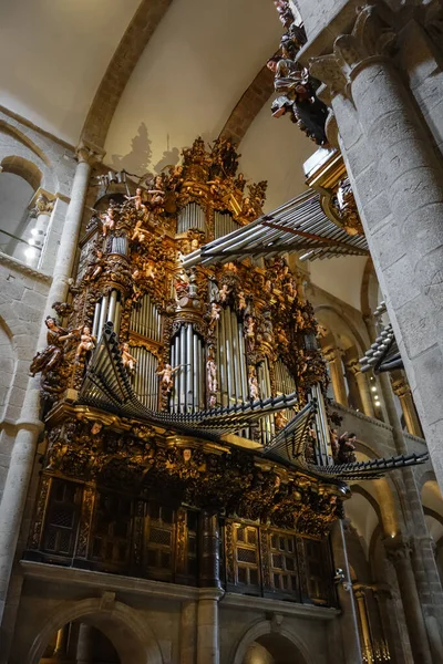 Organ Santiago Compostela Cathedral Galicia Spain — Stock Photo, Image