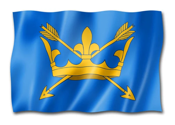 Suffolk County Flag United Kingdom Waving Banner Collection Illustration — Stock Photo, Image