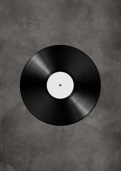 Vinyl Record Isolated Concrete Background Illustration — Stock Photo, Image