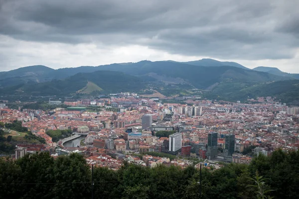 Вид Воздуха Город Бильбао Стране Басков Испания — стоковое фото