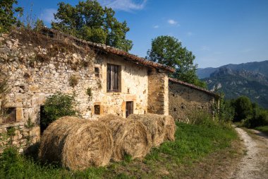 Old traditional farm in Picos de Europa, Asturias, Spain