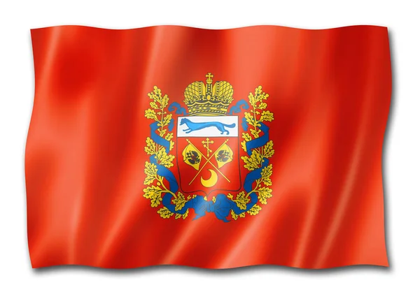Estado Orenburg Oblast Bandeira Rússia Agitando Coleção Banners Ilustração — Fotografia de Stock