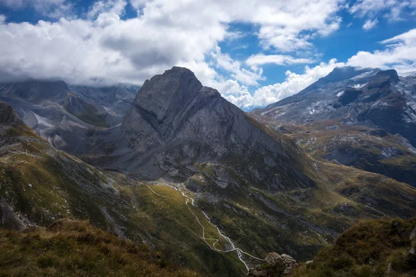 Ghiacciai Alpini Paesaggio Montano Pralognan Vanoise Alpi Francesi — Foto Stock