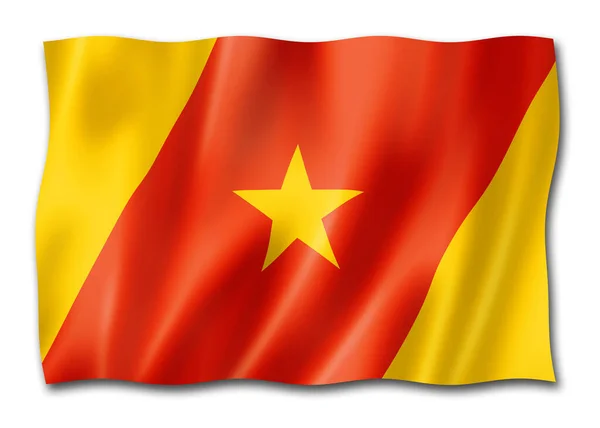 Bandera Étnica Del Pueblo Amhara África Ilustración — Foto de Stock
