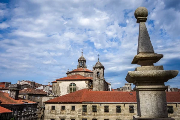 Santiago Compostela Vista Dalla Cattedrale Galizia Spagna — Foto Stock