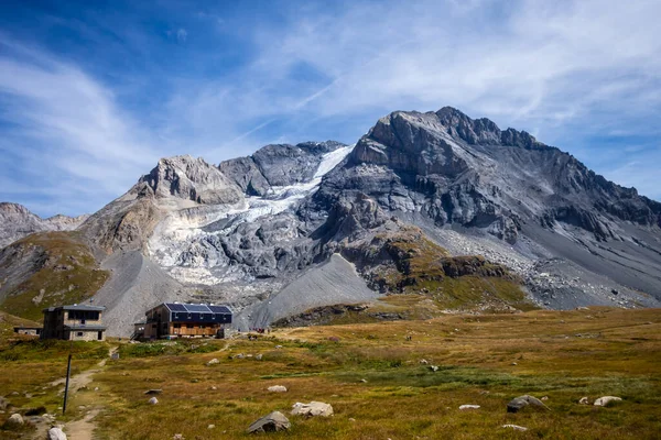 Refuge Col Vanoise Grande Casse Alpine Glacier French Alps Panorama — Stock Photo, Image