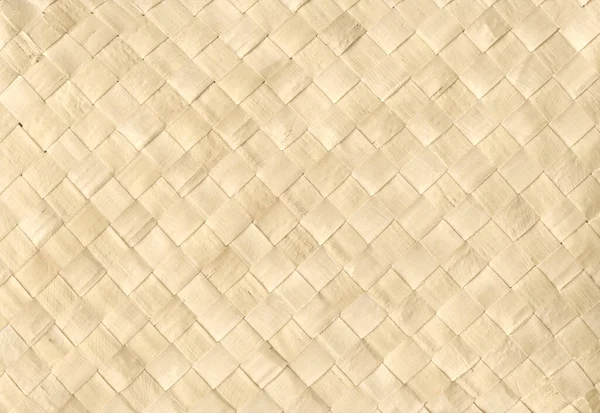 White Woven Bamboo Mat Texture Horizontal Background Wallpaper — Stock Photo, Image