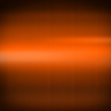 Orange shiny brushed metal. Square background texture wallpaper