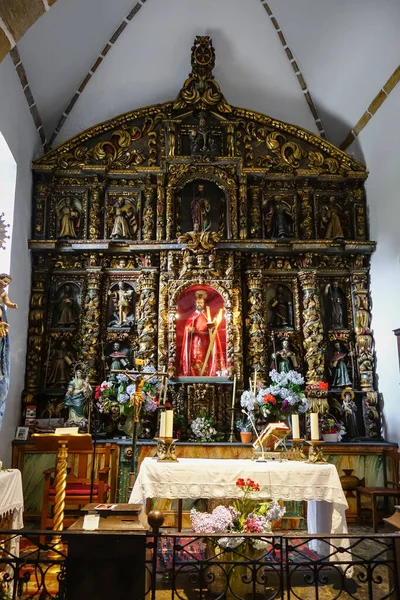 Altar San Andres Teixido Church Cedeira Galicia Spain — Stock Photo, Image