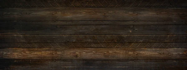Old Black Wood Texture Background Banner Wallpaper — Stock Photo, Image