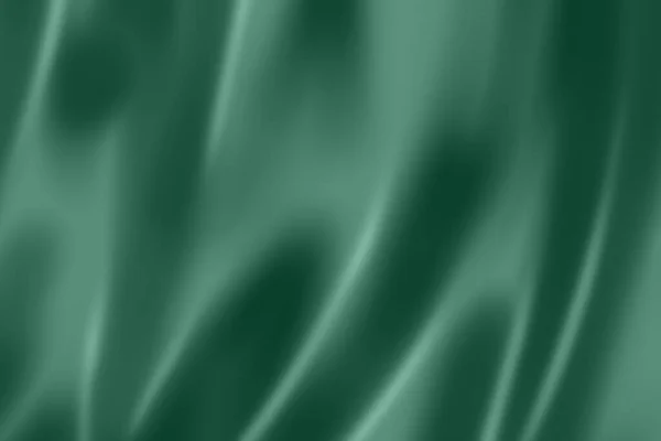 Dark Green Satin Silk Texture Background Closeup Fabric Wallpaper — Stock Photo, Image