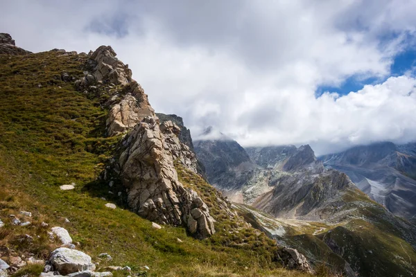 Hegyvidék Pralognan Vanoise Ban Francia Alpok — Stock Fotó