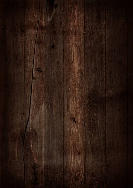 Тло Темно Коричневої Текстури Деревини Горизонтальні Шпалери — стокове фото