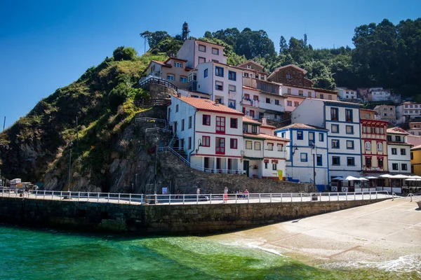 Cudillero Spain July 2022 Colorful Houses Traditional Fishing Village — Stock Photo, Image