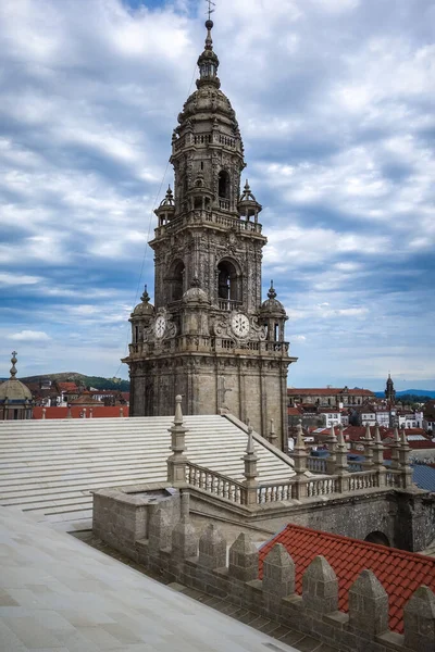 Kathedrale Von Santiago Compostela Galicien Spanien Blick Vom Dach — Stockfoto
