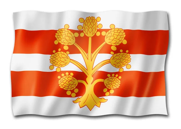 Westmorland County Flagga Storbritannien Viftar Banner Samling Illustration — Stockfoto