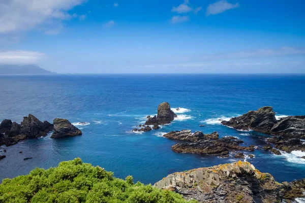Ortigueira Stânci Vedere Ocean Atlantic Galicia Spania Reper Mejor Banco — Fotografie, imagine de stoc