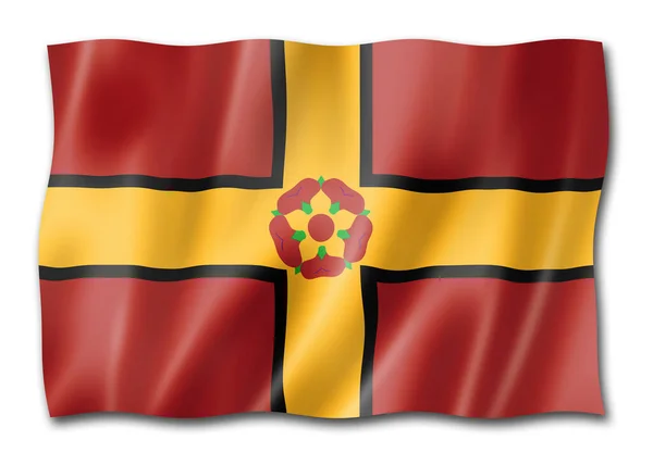 Northamptonshire County Flagga Storbritannien Viftar Banner Samling Illustration — Stockfoto