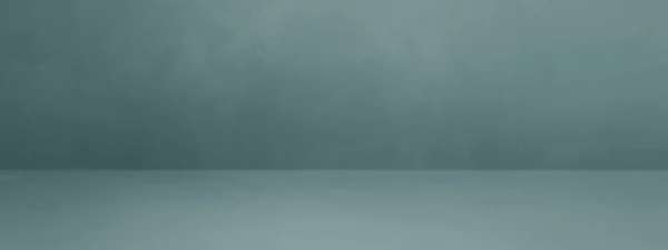 Синій Сірий Бетонний Внутрішній Фон Порожня Сцена Шаблону Макет Горизонтального — стокове фото