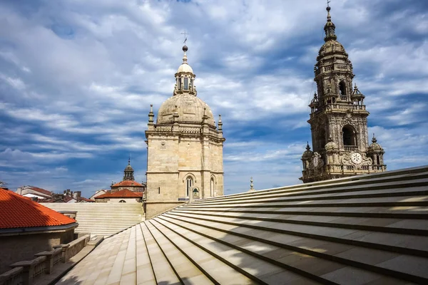 Kathedrale Von Santiago Compostela Galicien Spanien Blick Vom Dach — Stockfoto