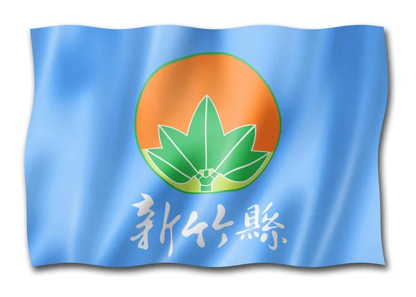 Hsinchu Megye Zászlója Kína Zászlógyűjteménye Illusztráció — Stock Fotó