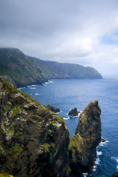 Klippen Kap Ortegal Und Blick Auf Den Atlantik Galicien Spanien — Stockfoto