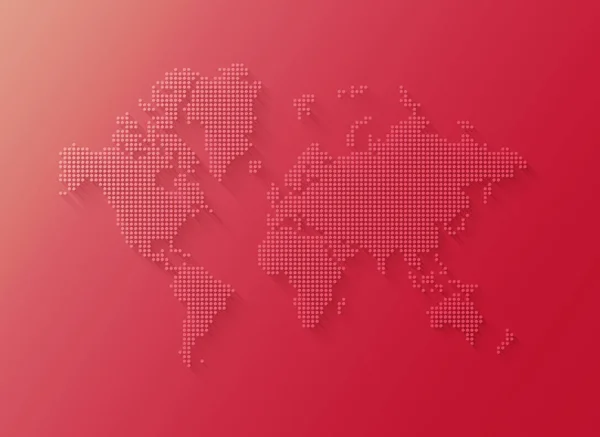 Иллюстрация Карты Мира Точек Выделенных Розовом Фоне — стоковое фото