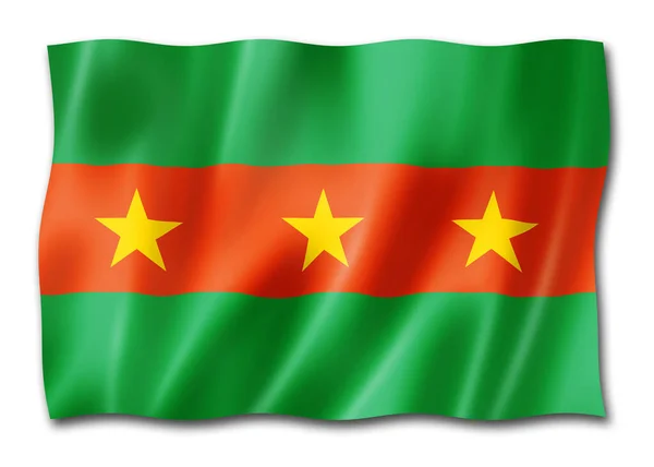 Ewe Lidé Etnické Vlajky Afrika Ilustrace — Stock fotografie