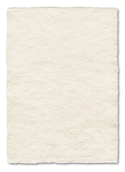 Naturalna Faktura Papieru Artystycznego Tapeta Pergaminowa Odizolowane Biało — Zdjęcie stockowe