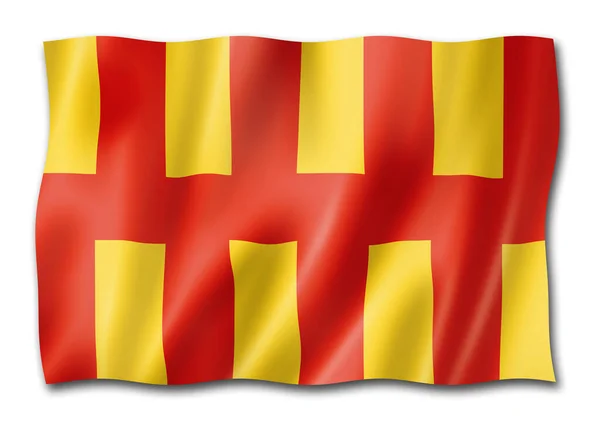 Прапор Округу Нортумберленд Велика Британія Махає Колекцією Прапорів Ілюстрація — стокове фото