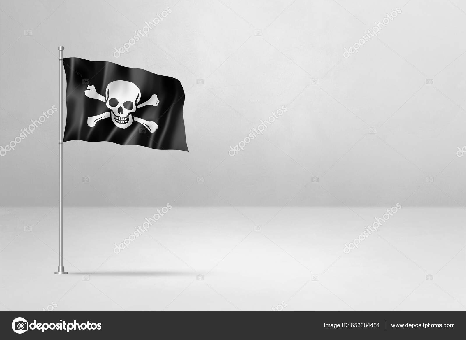 Bandiera Jolly Roger Pirata 12x18 Pollici - Nylon, Per Barca, Auto O - Foto 4