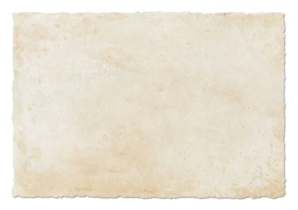Eski Parşömen Kağıdı Dokusu Arka Planı Eski Duvar Kâğıdı Beyazda — Stok fotoğraf